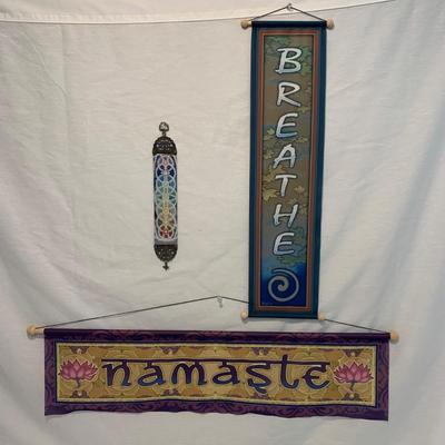 Breathe, Namaste, & Chakra Wall Hangings (LR-HS)