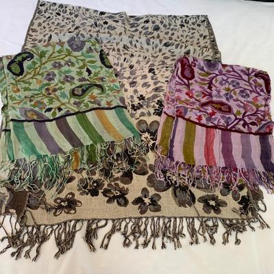 Colorful Bohemian Scarf Collection incl. Silk & Wool (GB-HS)