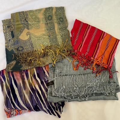 Colorful Bohemian Scarf Collection incl. Silk & Wool (GB-HS)