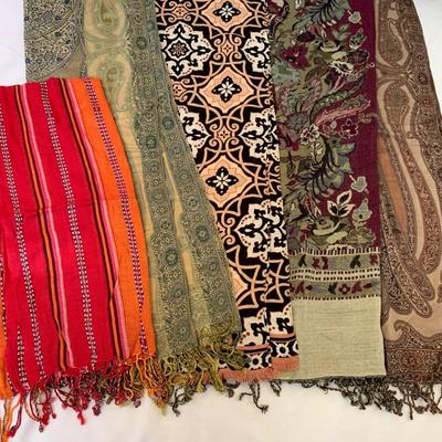 Colorful Bohemian Scarf Collection incl. Silk & Wool (GB-HS)
