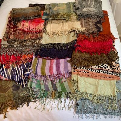 Colorful Bohemian Scarf Collection incl. Silk & Wool (GB-HS)
