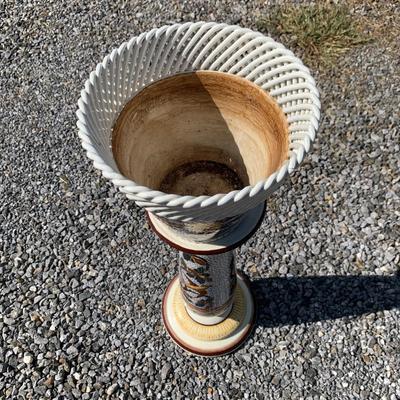 Colorful Bird Planter & Stand (O-HS)