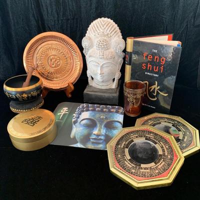 Buddha Head, Tibetan Singing Bowl, Feng Shui Items, & More (K-HS)