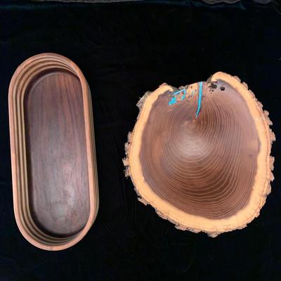 Signed Unique Wood Bowls (K-HS)