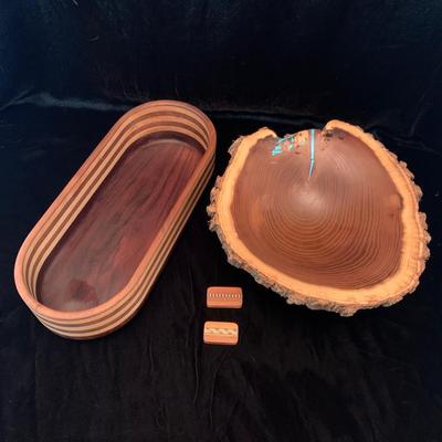 Signed Unique Wood Bowls (K-HS)