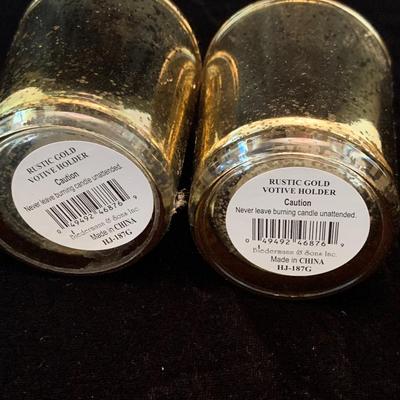 Golden Candle Holders, Electric Pottery Barn Birch Candles, & More (DR-HS)