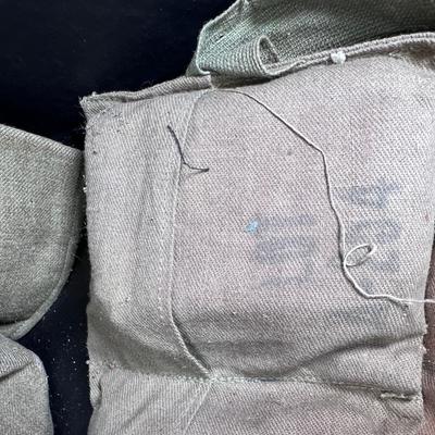 WW1 Wool radio operator uniform shirt Wool Gloves, Roll Wool bandage artillery