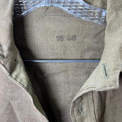 WW1 Wool radio operator uniform shirt Wool Gloves, Roll Wool bandage artillery