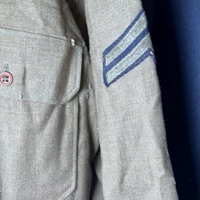 WW1 Wool radio operator uniform shirt Wool Gloves, Roll Wool bandage artillery