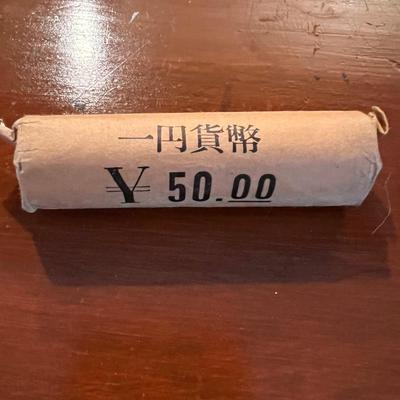 Lot Rolled Yen Coins