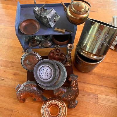 Antique Vintage Brass Copper Lot