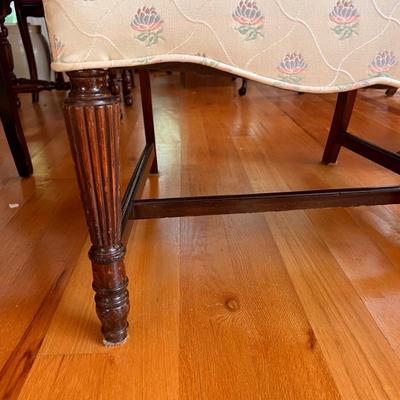 2 Antique Upholstered Solid Wood Chairs