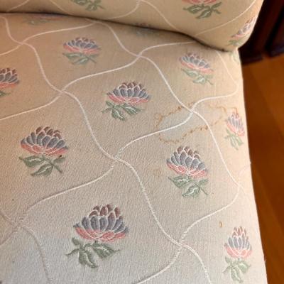 2 Antique Upholstered Solid Wood Chairs