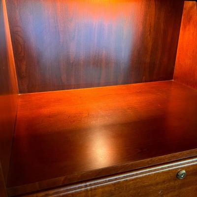 Hooker Furniture Lighted Book Shelf 2 Drawers