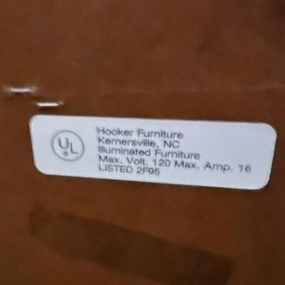 Hooker Furniture Lighted Book Shelf 2 Drawers