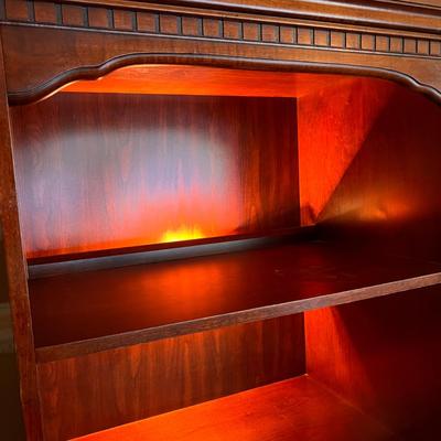 Hooker Furniture Lighted Book Shelf 2 Drawers