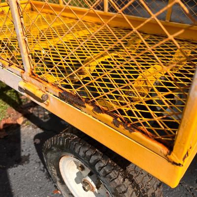 Heavy-Duty Steel All Terain Cart w Removable Sides