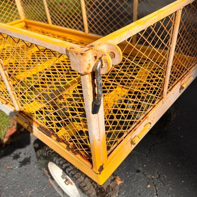 Heavy-Duty Steel All Terain Cart w Removable Sides