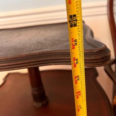 Mixed Antique Vintage Decor Lot - Table, Chair, Shelves