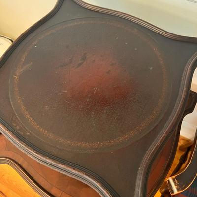 Mixed Antique Vintage Decor Lot - Table, Chair, Shelves