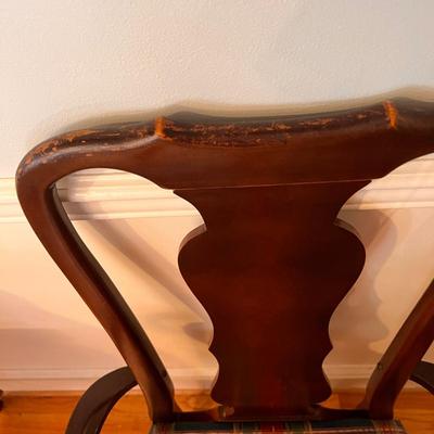 Mixed Antique Vintage Decor Lot - Table, Chair, Shelves