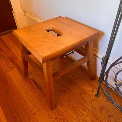 Metal 3 Tier Plant Stand + Step Stool