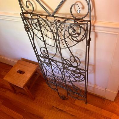 Metal 3 Tier Plant Stand + Step Stool