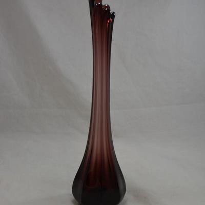MCM Amethyst Slung Glass Vase