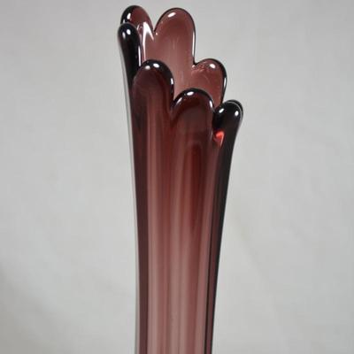 MCM Amethyst Slung Glass Vase