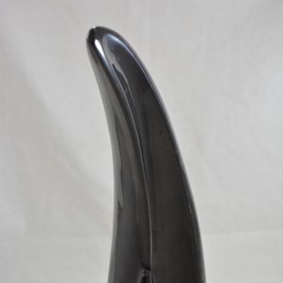 60's MCM Ceramic Art on Marble Vase