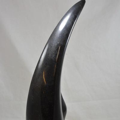 60's MCM Ceramic Art on Marble Vase