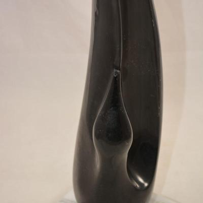 60's MCM Ceramic Art on Marble Vase