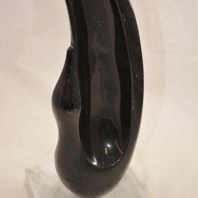 60's MCM Ceramic Art on Marble Vase