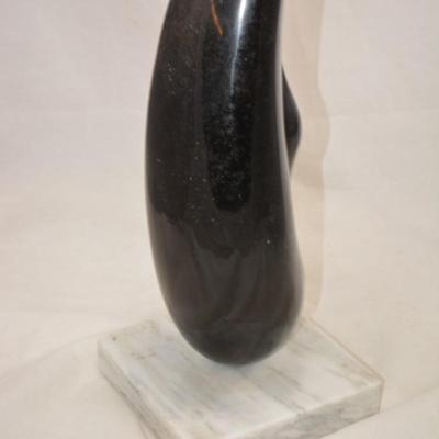 60's MCM Ceramic Art on Marble Vase