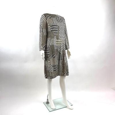 771 Vintage Abstract MCM Shift Dress