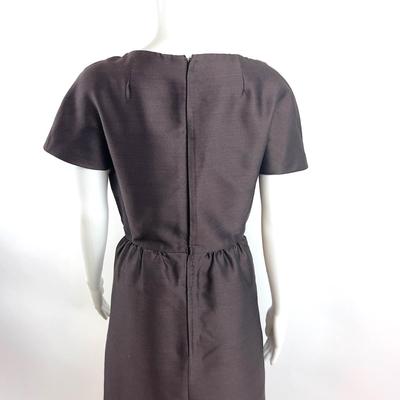 773 Vintage Julius Garfinckel Metallic Brown Cocktail Dress Mollie Parris
