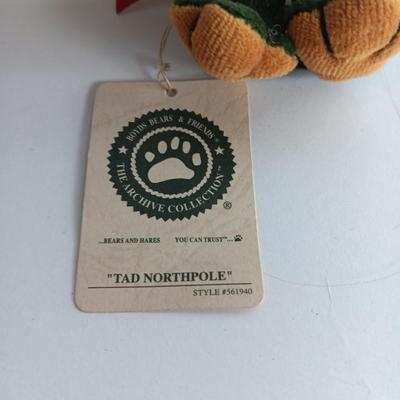 Two Boyds Bear Collectibles FROG and MOUSE plush animals with tags