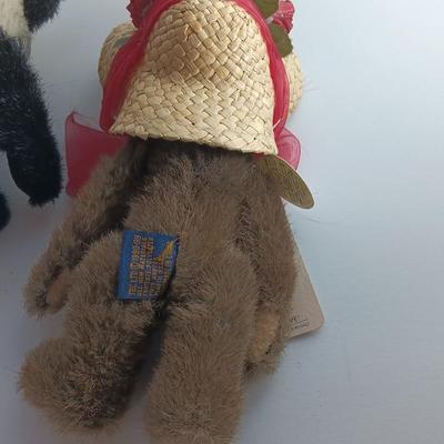 Two Collectible Boyds Bears Panda bear -Yolanda and Fancy teddy Ginnie Higgenthrope