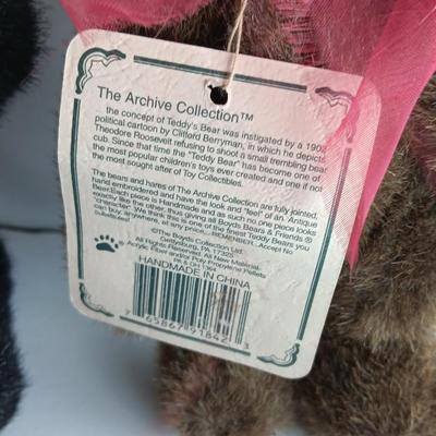 Two Collectible Boyds Bears Panda bear -Yolanda and Fancy teddy Ginnie Higgenthrope