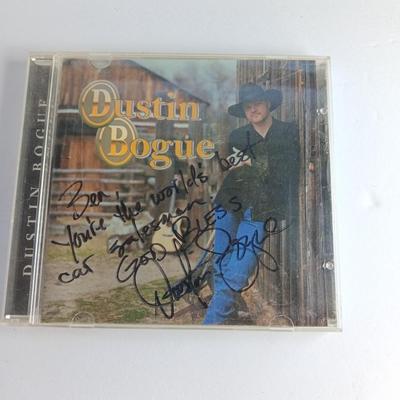 Variety of music on CD with wooden CD organizer and two travel multi - cd case organizers ONE SIGNED!