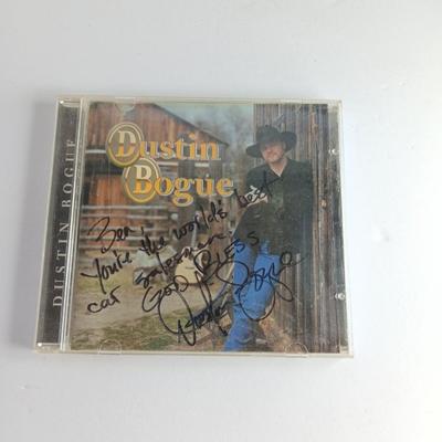 Variety of music on CD with wooden CD organizer and two travel multi - cd case organizers ONE SIGNED!