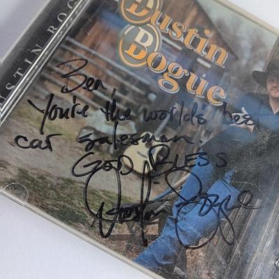 Variety of music on CD with wooden CD organizer and two travel multi - cd case organizers ONE SIGNED!