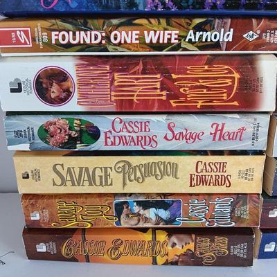 Assortment of romance paperback novels - Deborah Martin - Connie Mason - Fela Dawson Scott and other authors
