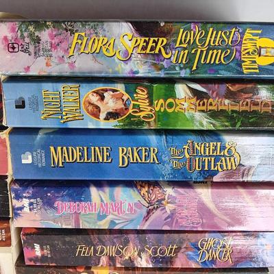 Assortment of romance paperback novels - Deborah Martin - Connie Mason - Fela Dawson Scott and other authors