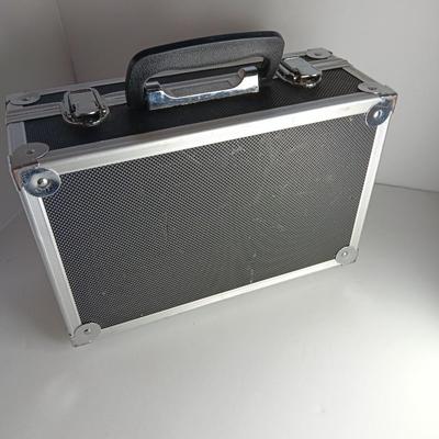 Great music on cassette tape - some classics!  with sturdy black handled case