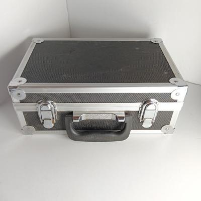 Great music on cassette tape - some classics!  with sturdy black handled case