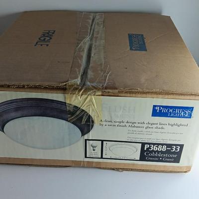 Brand new 11.5" Cobblestone flush mount light fixture