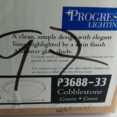 Brand new 11.5" Cobblestone flush mount light fixture