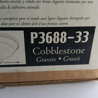 Brand new 11.5" Cobblestone flush mount light fixture