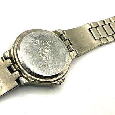749 GUCCI Diamond Stainless Steel Water Resistant Quartz